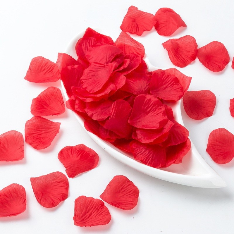 1 Pacote com 100 Pétalas De Rosa Artificiais Amante Decoração Romântica De  Casamento | Shopee Brasil