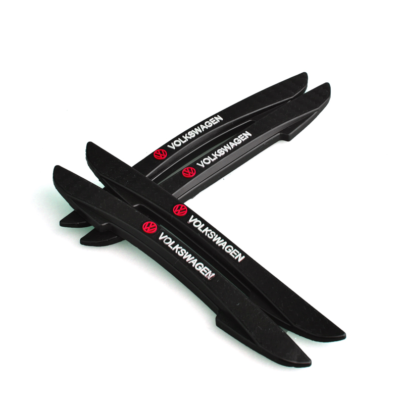 4 peças Volkswagen Car Porta Anti-Colisão Tiras Protetor Lateral das Portas Para Polo Fox Up Golf Gol Voyage Beetle T2 Santana Acessórios