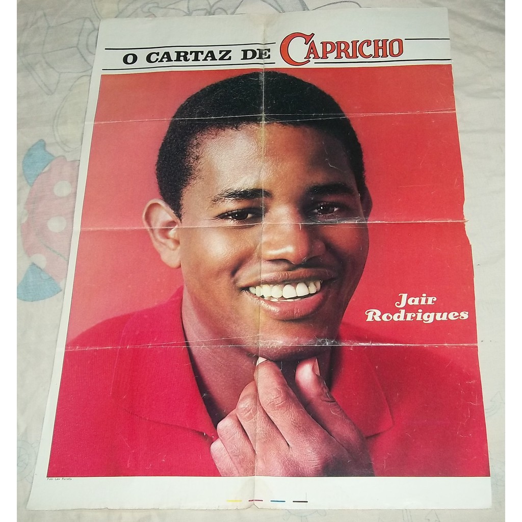 Pôster Gigante Jair Rodrigues o Cartaz de Capricho - Medindo 61 x 45 cm - Anos 70