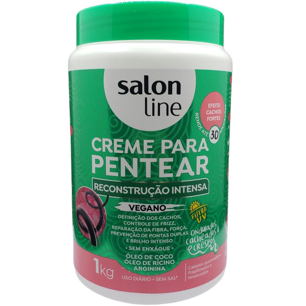 Creme Para Pentear Definicao Intensa Salon Line 1kg Shopee Brasil