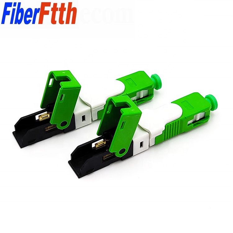 Conector Rápido De Fibra Óptica 20/50PCS ESC250D FTTH SC UPC Óptico Rápida