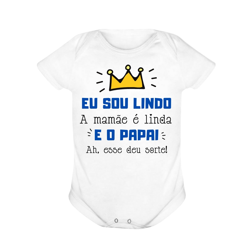Body Bory Bebê Humor Frases Engraçadas Papai Menina e Menino