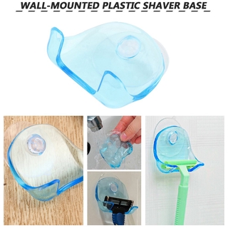 Razor Holder Wall Mount Cupula Shavers Storage Rack Suction Cup Plastic Hook MP 