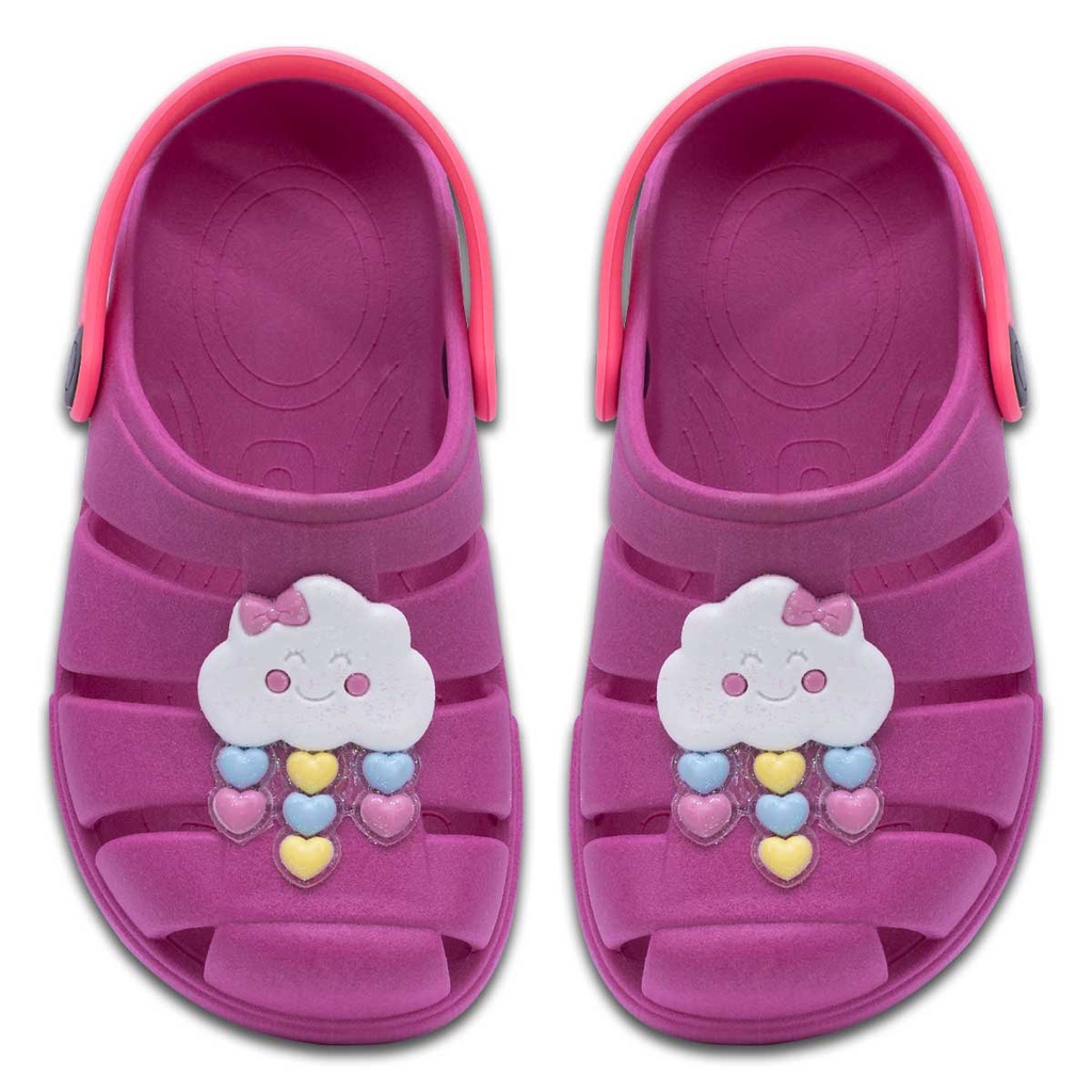 Sandalia Babuche Infantil Nº 19 Ao 32 Menina Chuva de Amor Leve E Macio 12.25 em Oferta na Shopee