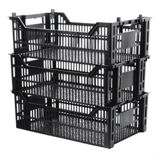 Caixa Plástica Organizadora Hortifruti Agrícola Armazém Oferta Feira Fruteira Mercado Bar Horta Frutas Legumes em Oferta na Shopee