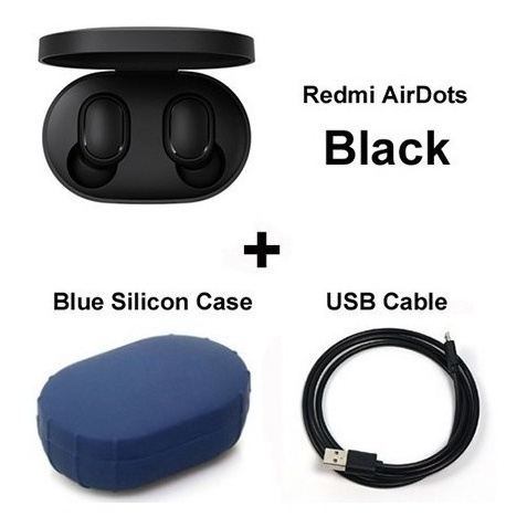 Kit Fone Xiaomi Redmi Airdots Tws 5.0 + case + cabo Usb Jp309