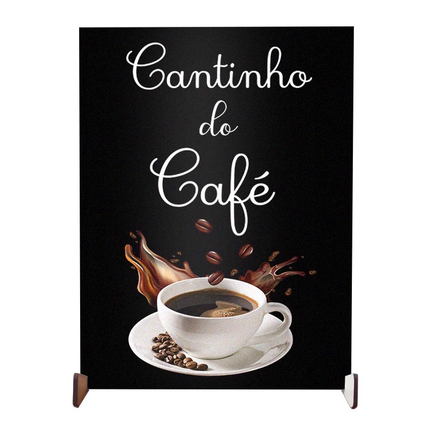 plaquinha decorativa personalizada para enfeite de cozinha cantinho do café
