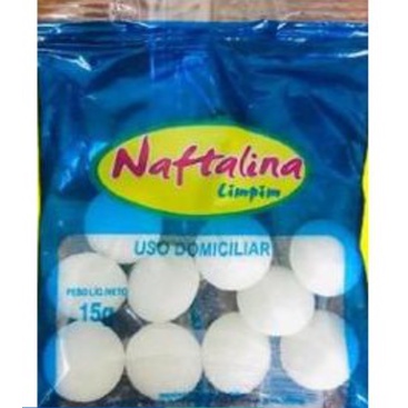 3 Pacotes de Naftalina 15g cada em Oferta na Shopee