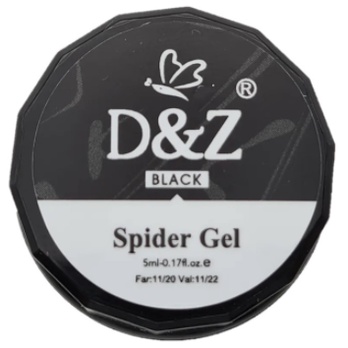 Spider Gel 10ml Preto - Fan Nails/D&Z/Real Love