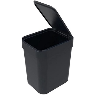 Lixeira Cesto de Lixo Com Tampa 5L Preto Plastico Soprano
