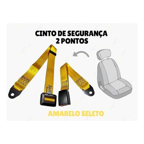 Cinto Segurança Traseiro Do Meio 2p Abdominal Vw Gol G2