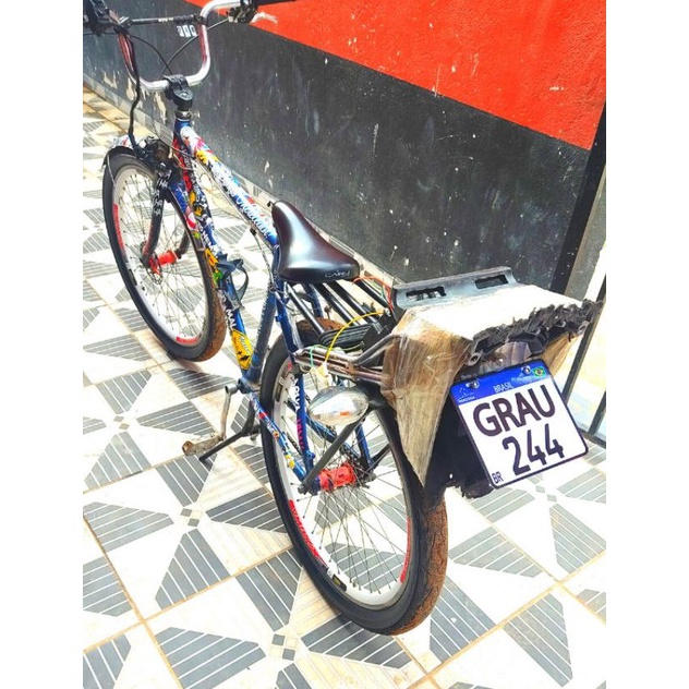 Placa bicicleta grau 244