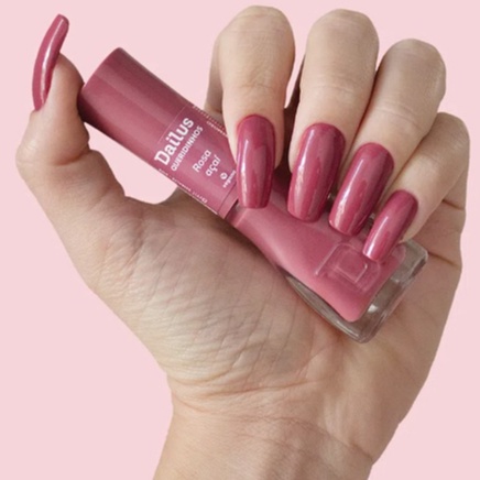 Esmalte Cremoso Rosa Açaí - Coleção Queridinhos Dailus | Rosa Malva Cremoso, Alta Cobertura e Secagem Rápida em Oferta na Shopee