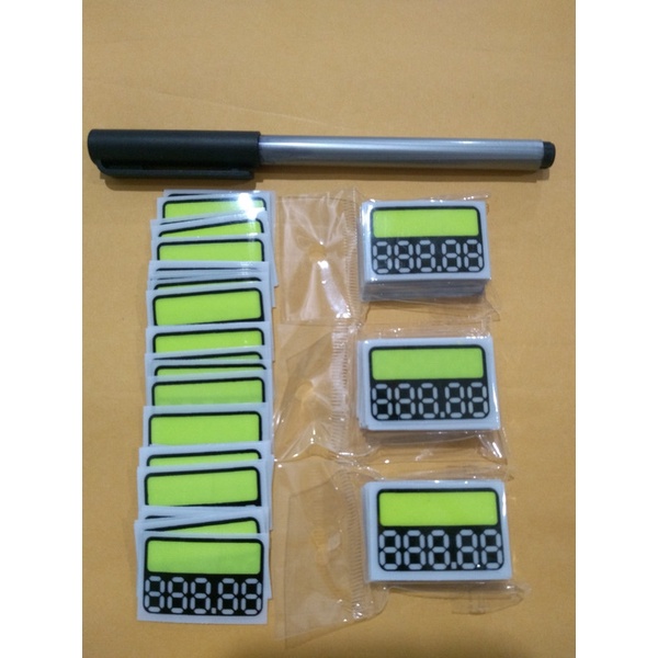 etiqueta-digito-pvc-preço-reutilizáveis/200unid/1a/cartaz /etiqueta/oferta/promoção/placa em Oferta na Shopee