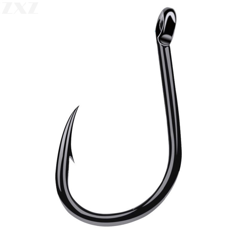 200Pçs Alto Carbono Gancho De Pesca 3-15 # Catfish Carpa Anzol Único Com Olho Japão Ganchos Peche Enfrentar Jig Anzóis em Oferta na Shopee