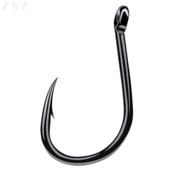 200Pçs Alto Carbono Gancho De Pesca 3-15 # Catfish Carpa Anzol Único Com Olho Japão Ganchos Peche Enfrentar Jig Anzóis