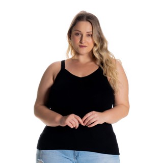 Regata Basica Plus Size P - M - G - GG - G1 - G2 - G3 Tamanhos Extras 1123 em Oferta na Shopee