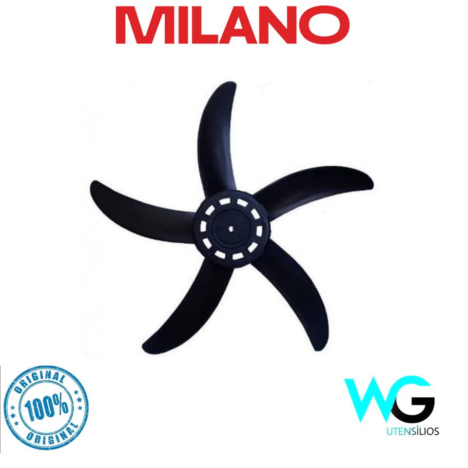 Hélice Circulador De Ar Nks Milano 50cm Prata Ml200 Original