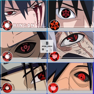 Lentes de contato Anime Naruto Sharingan Cosplay + Case