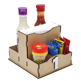 10 Porta Guardanapo Galheteiro Mdf Restaurante Bares Lanchonete Boteco numerados em Oferta na Shopee