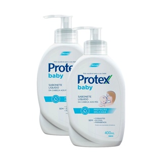 Kit 2 Sabonete Líquido Infantil Protex Baby 400ml em Oferta na Shopee