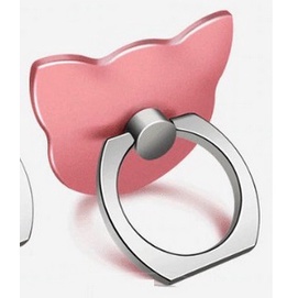 Grau Orelha De Gato Anel De Dedo Do Telefone Móvel Titular Smartphone Fique Mount Suporte Para Iphone Ipad Xiaomi Telefone Samsung