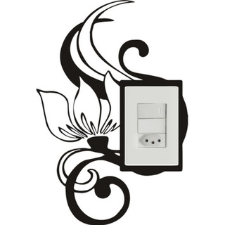 Adesivo De Interruptor Floral