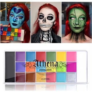 Ucanbe Paleta De Pintura Rosto & Corpo Para Teatro De Arte Festas E Cosplay Halloween em Oferta na Shopee