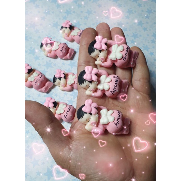 20 unidades lembrancinhas maternidade aniversário chá de bebe em biscuit