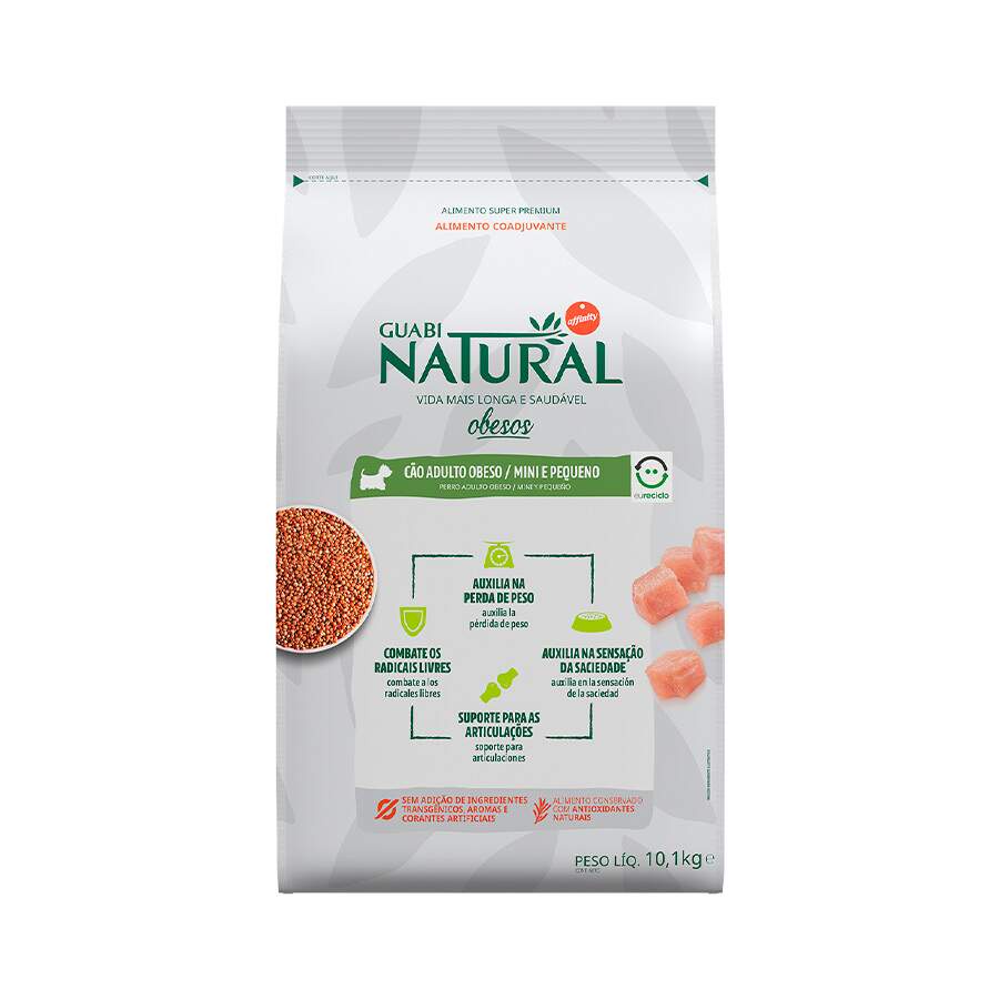 Ração Guabi Natural Cães Obesos Mini 10 KG