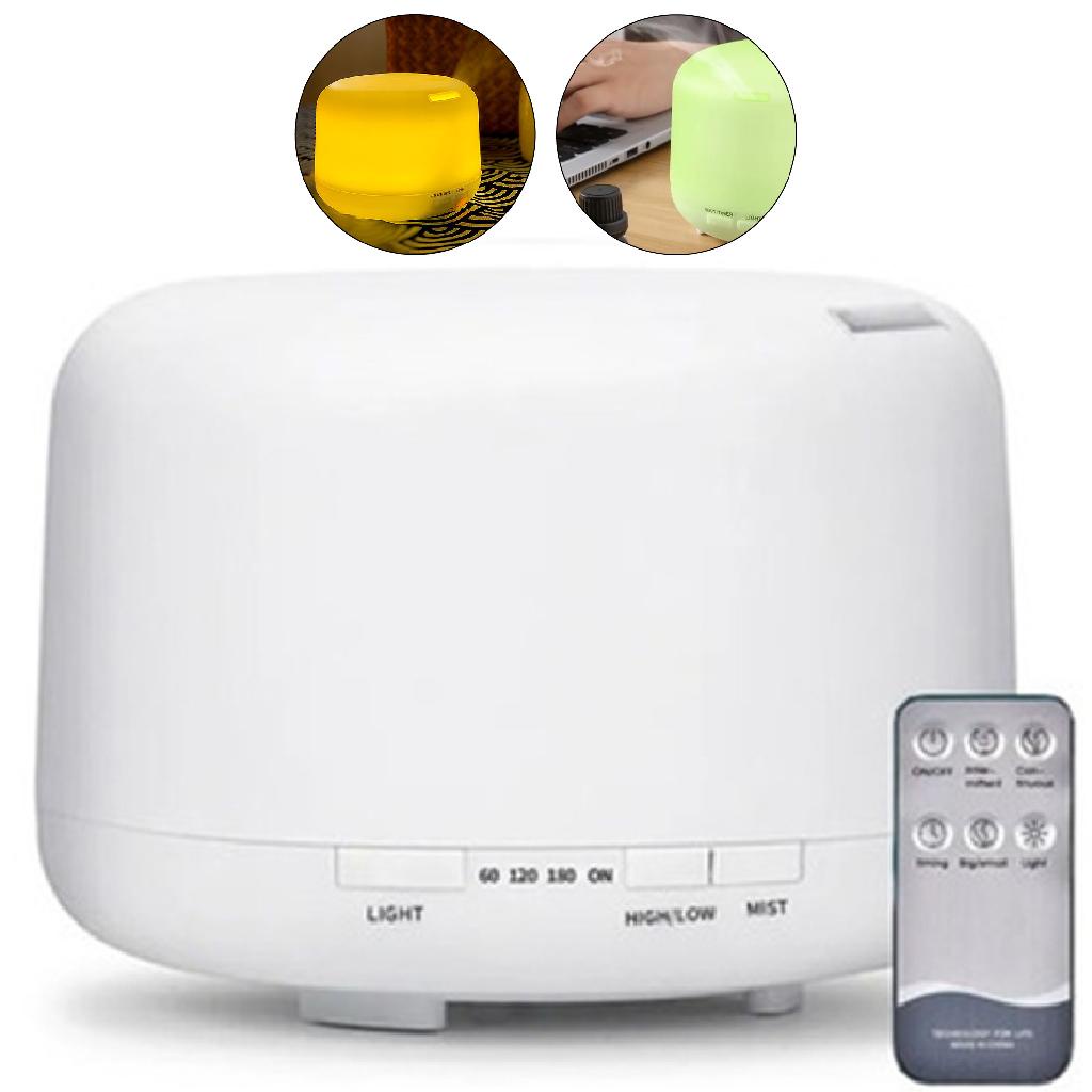 Difusor Elétrico Aromatizador De Ambientes Ultrassónico Para Óleos Essenciais Premium