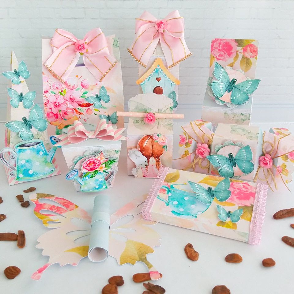 Kit Festa JARDIM ENCANTADO Personalizado | Lembrancinhas | Decoração Aniversário | Caixa Milk Pirâmide