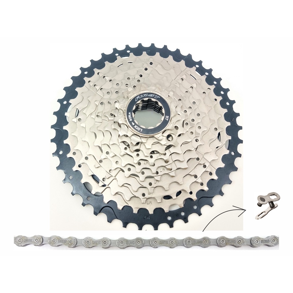 Cassete 10v Corrente 10v Cassete Bike 10v K7 11-42 promoção