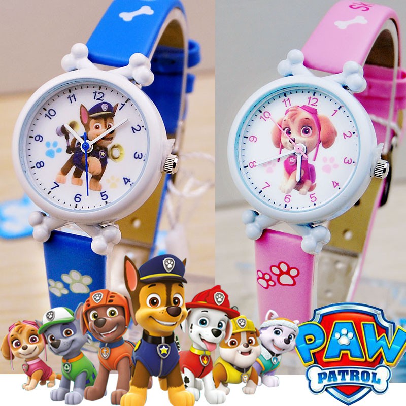 Relógio Analógico De Quartzo De Patrulha De Patas Pulso Para Crianças Meninos Meninas PAW PATROL Snap On Slap Watch