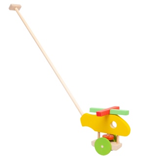 Helicóptero Puxar Rola Brinquedo Pedagógico Lúdico Madeira Educativo Didático Mdf em Oferta na Shopee