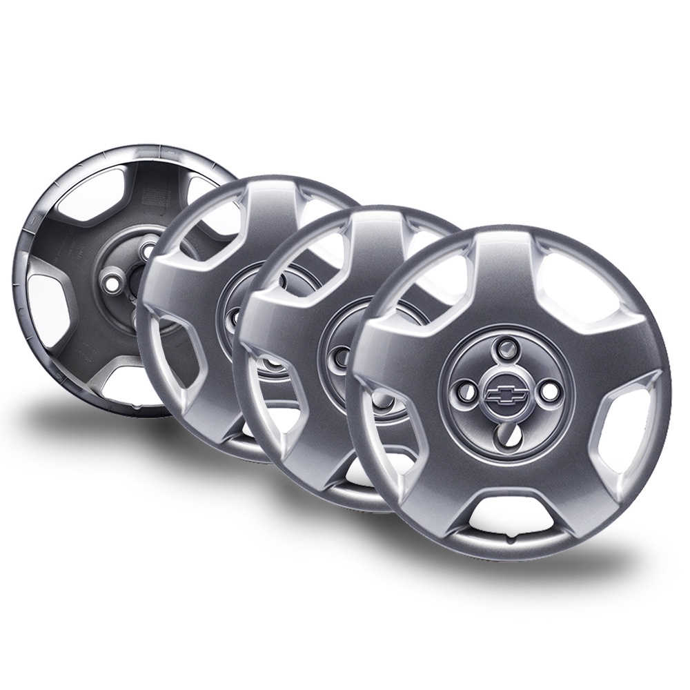 Jogo de Calotas Aro 14 Prata Perolizado Agile/Celta/Corsa/Montana/Onix em Oferta na Shopee