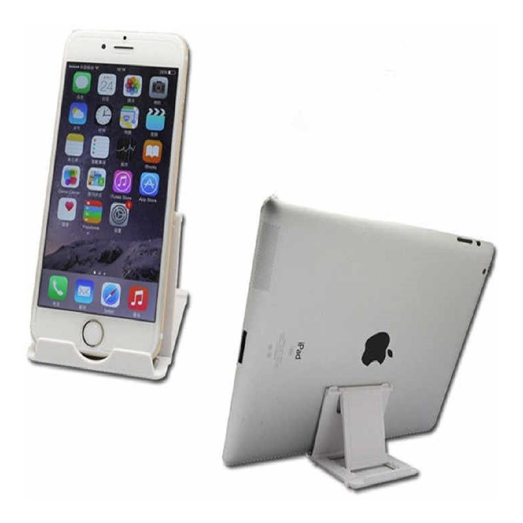 Suporte Articulavel Dobrável Ajustável Universal De Mesa Para Celular Tablet 6 Posiçoes  Amarelo