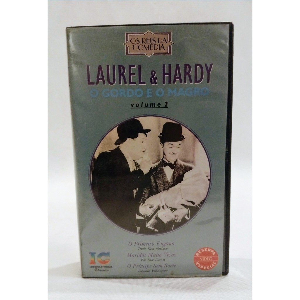 Kit Laurel And Hardy - O Gordo E O Magro - Reis Da Comédia (VHS)