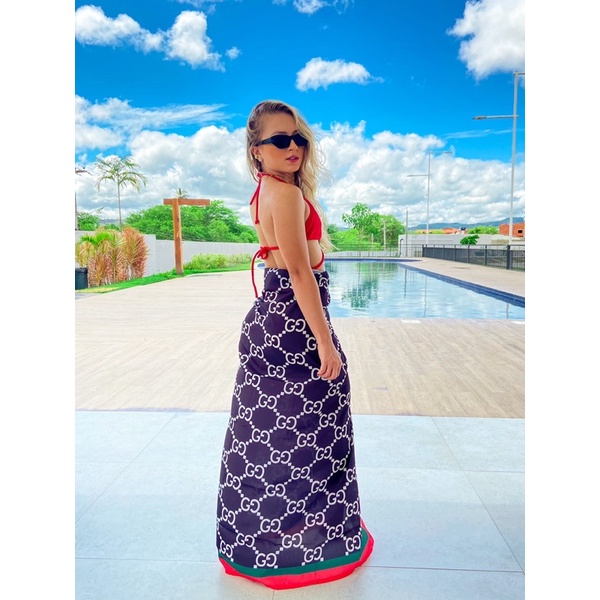 Pareô GUCCI - saida de praia - Canga