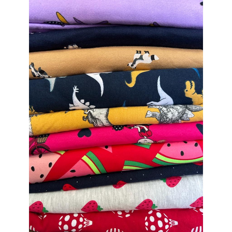 Retalho Grande de Delicoton Cotton fino Cotinho Estampado no Kg!