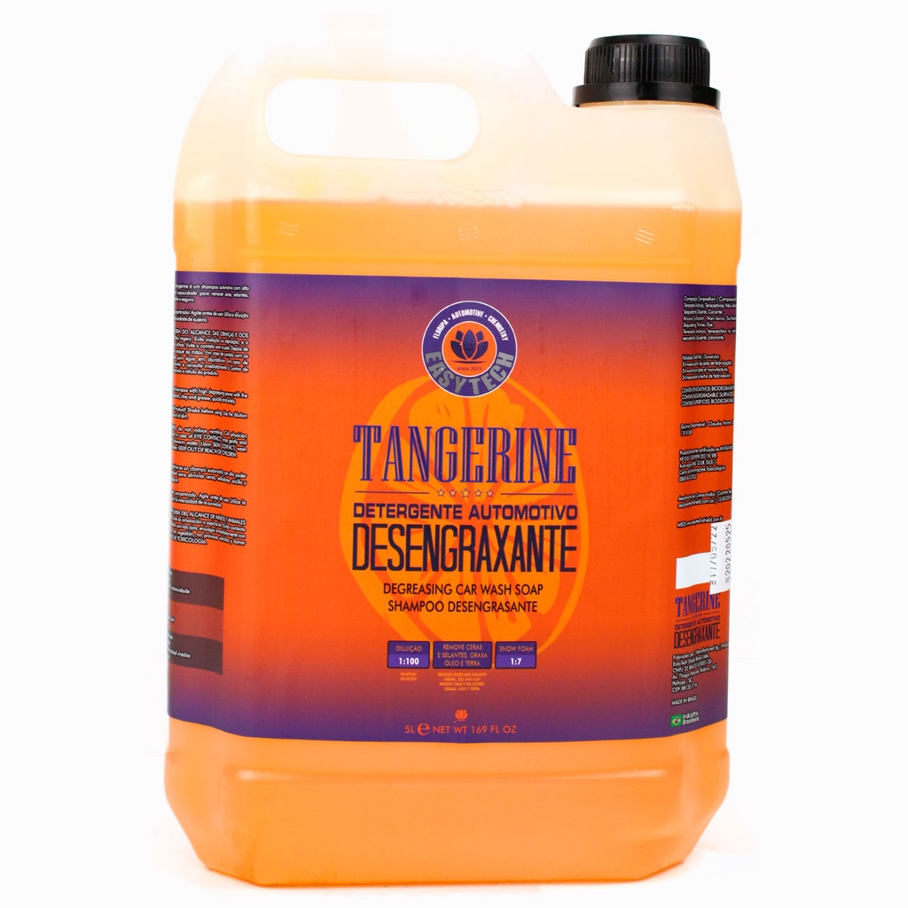 Tangerine Shampoo Desengraxante 1:100 5lt EasyTech
