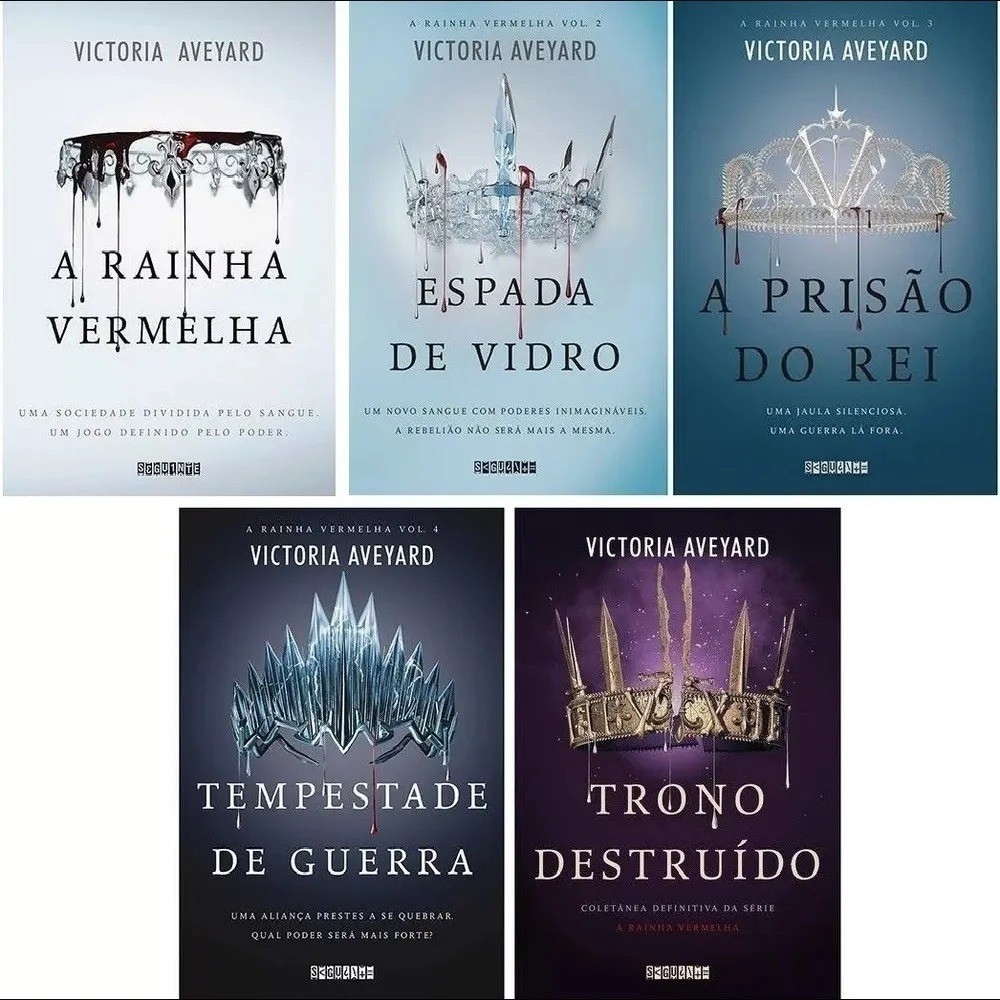 Coleção 5 Livros A Rainha Vermelha