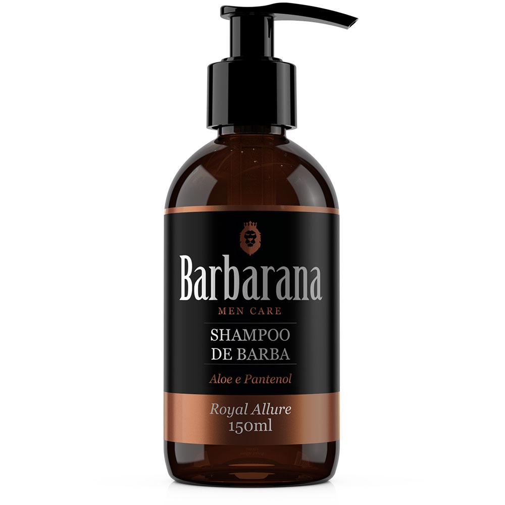 Shampoo Para Barba 150ml Barbarana Limpeza Profunda Hidratação Dos Fios Barba Forte