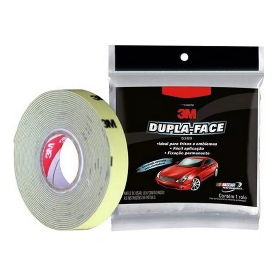 Fita Automotiva Dupla Face 5369 de 12mm x 3m Original 3M em Oferta na Shopee