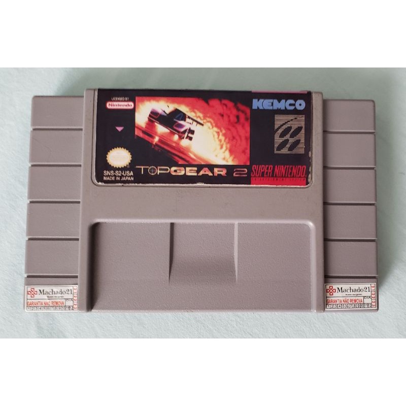 Jeu Top Gear Pour Super Nintendo (SNES) - Version PAL 1992, En Bon état