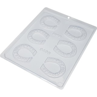 Forma Simples Poker Ferradura 9466 (F2) em Acetato BWB Para Bombom e Doces de Chocolate e Confeitaria Páscoa