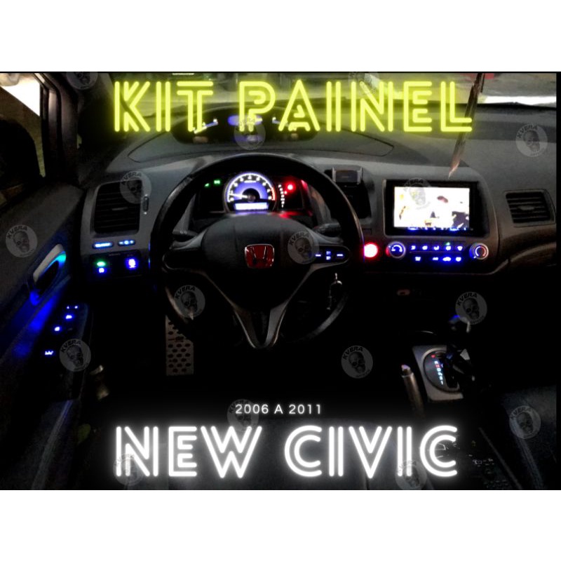 Kit Leds Painel Honda New Civic 2006 a 2011