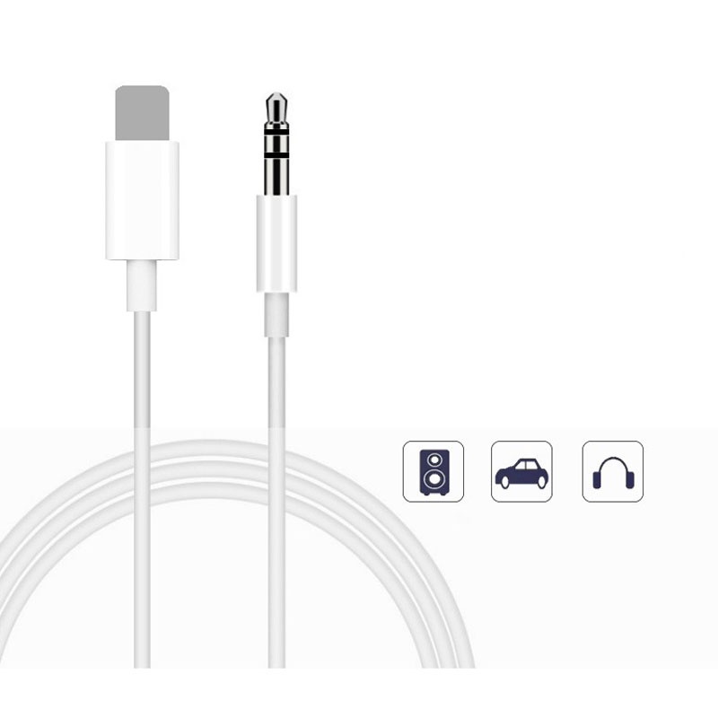 Adaptador Cabo Auxiliar Lightning Para P2 3.5mm 1M Kingo