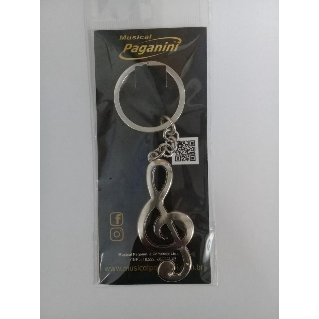Chaveiro Paganini Clave De Sol Cromada Pch080