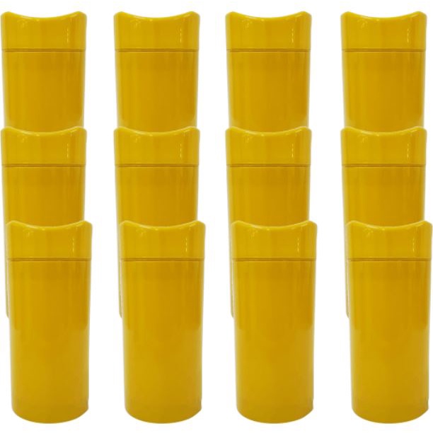 Porta Garrafa Térmico Camisinha Cerveja 600 Ml Amarelo Kit com 12 unidades